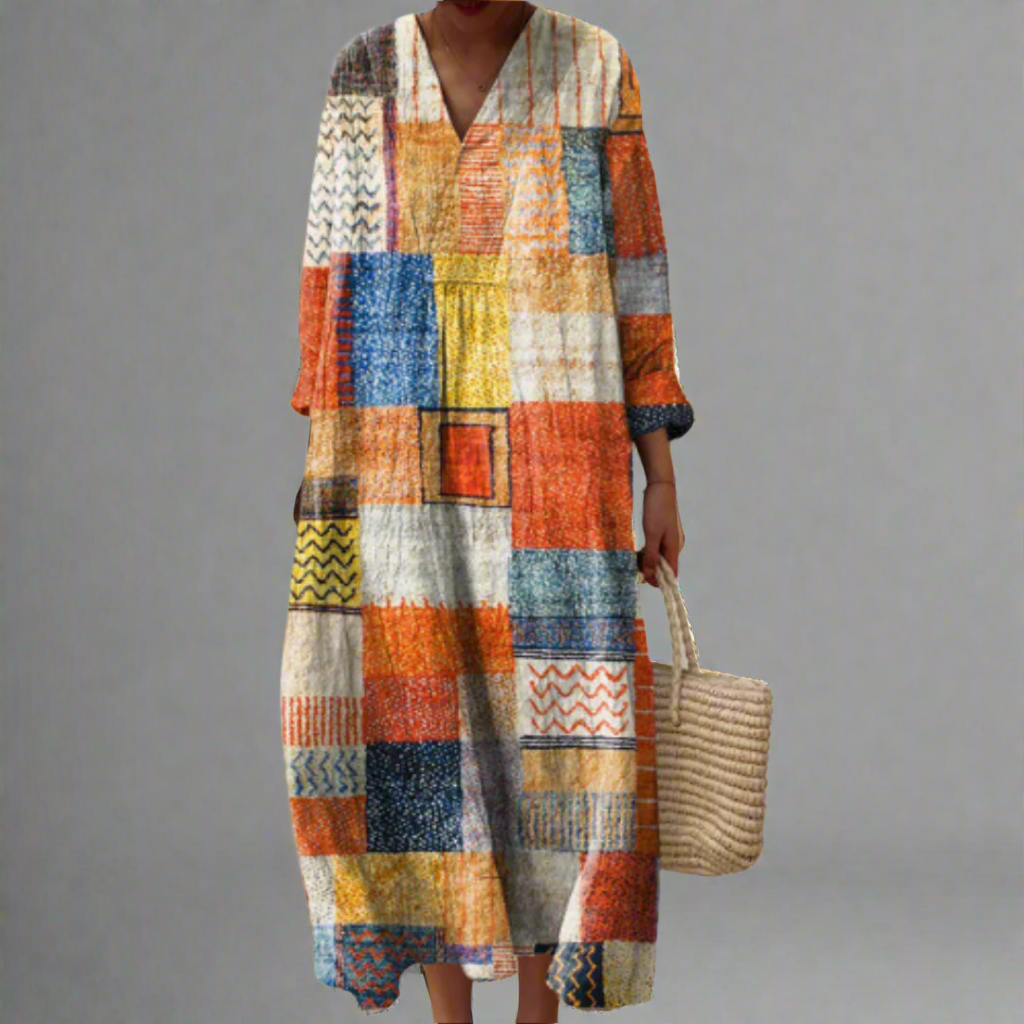Vienna | Elegant Geometric Dress