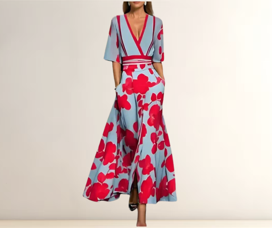 LUNA | ELEGANT LIGHT DRESS WITH SLEEVES