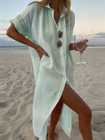 Grace | Maxi Shirt Dress