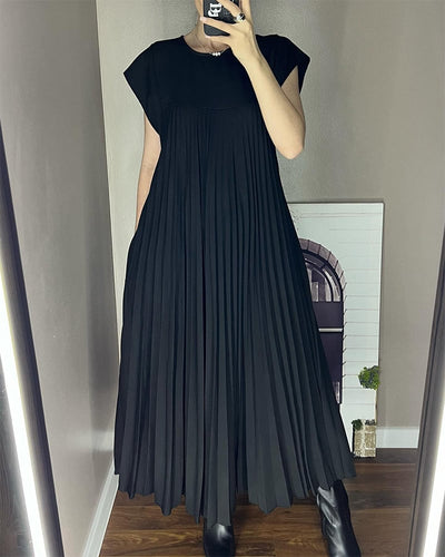 Sophia | Elegant Spliced Pleated Maxi Dress
