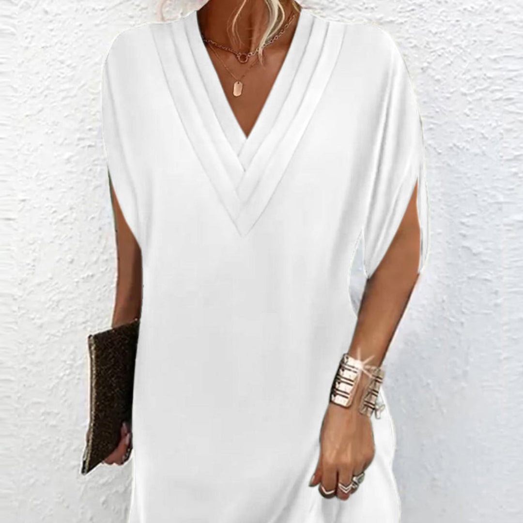 Selene | Elegant Dress with V-Neck