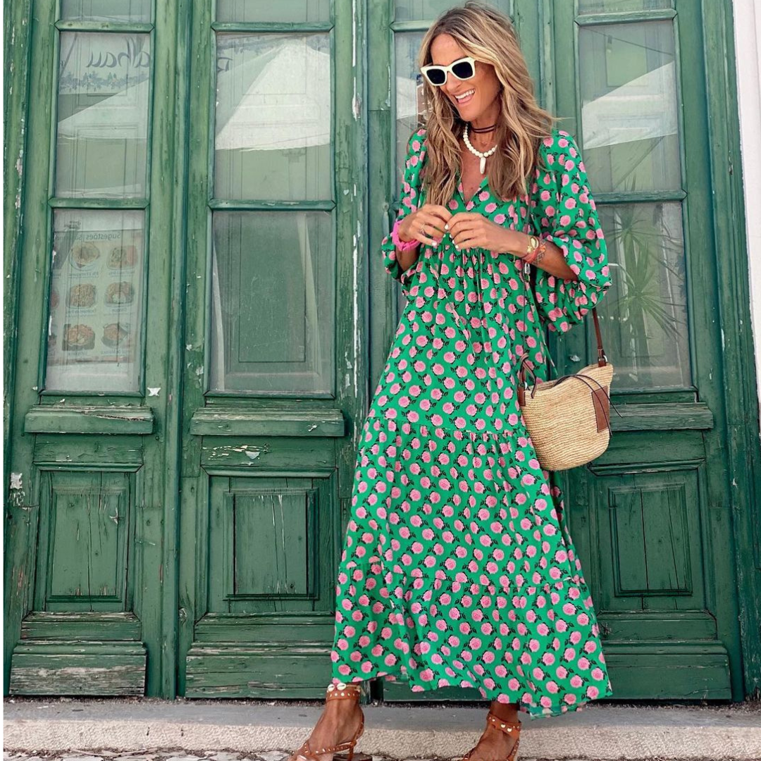 Mabel | Breezy High-Low Geometric Print Dress