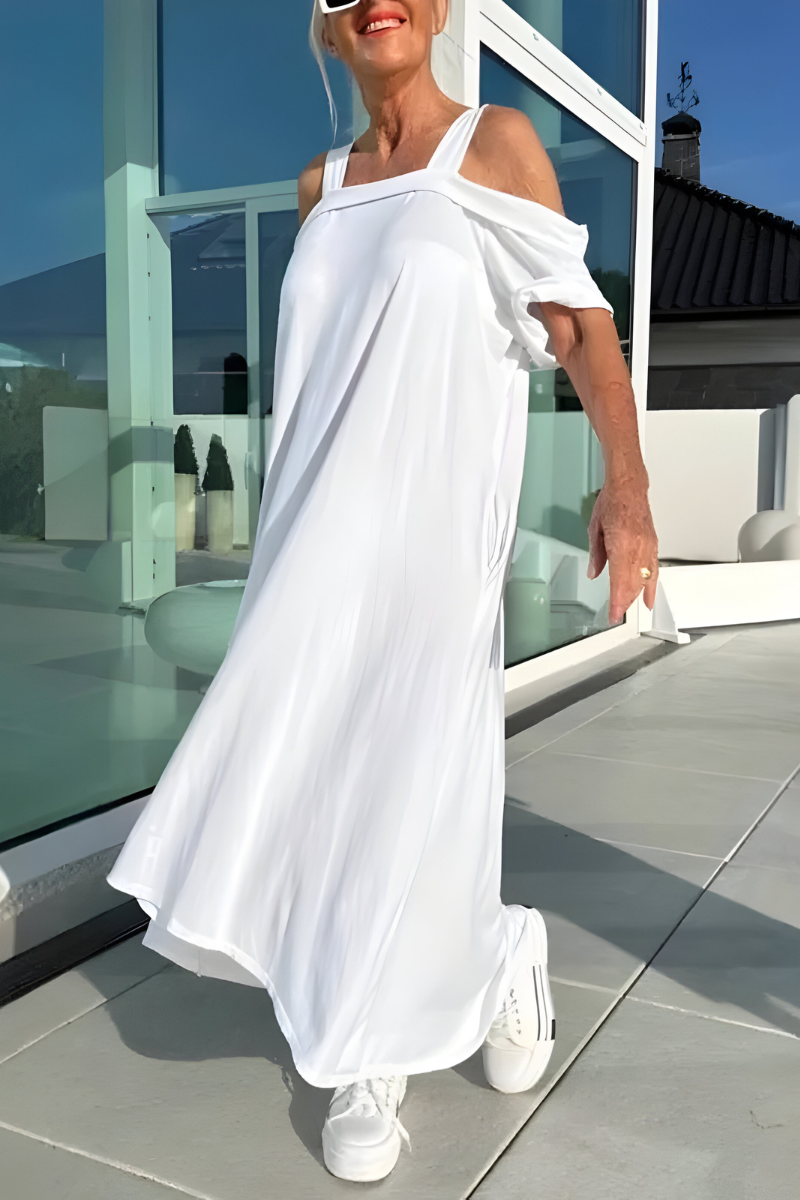 Mary | Long Off-Shoulder Summer Dress