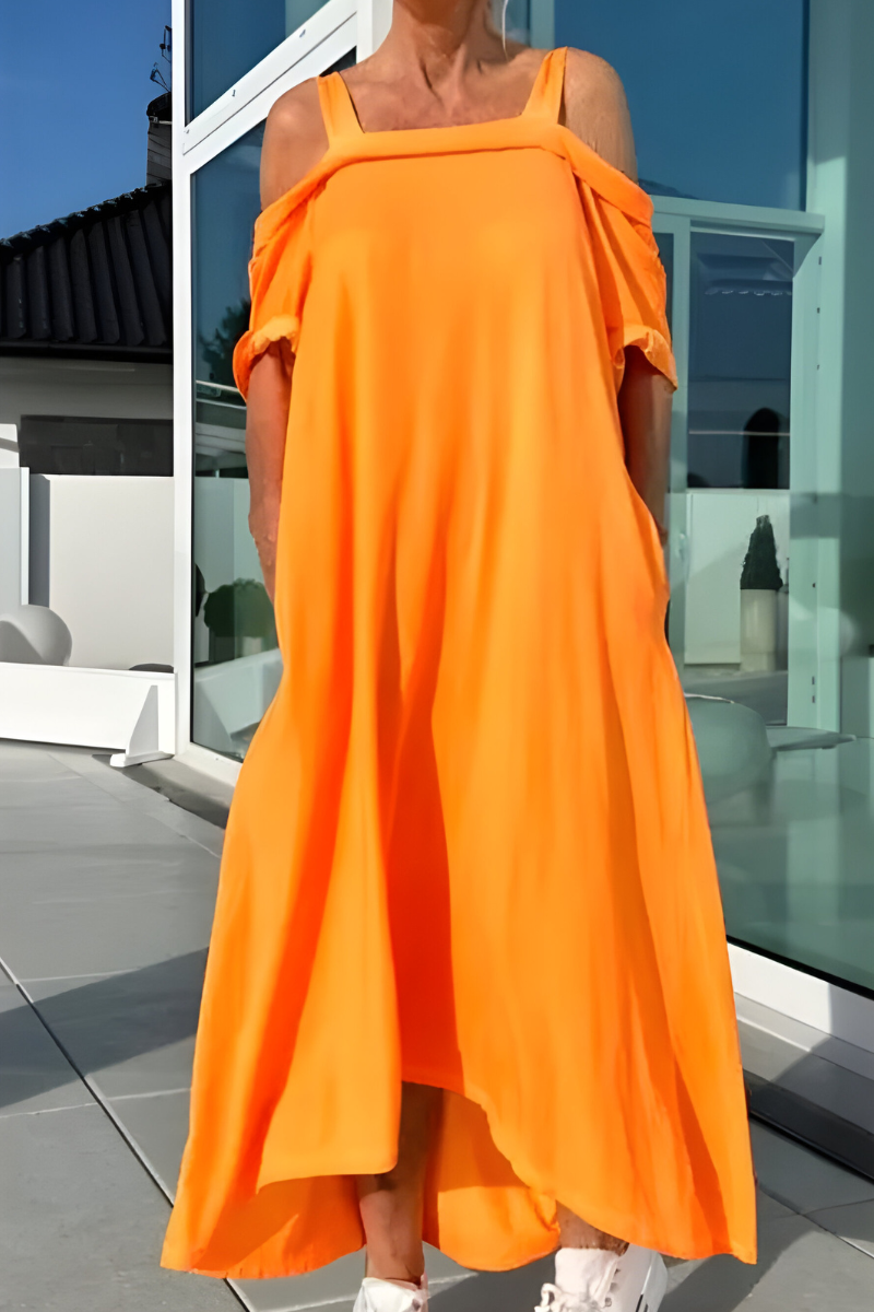Mary | Long Off-Shoulder Summer Dress