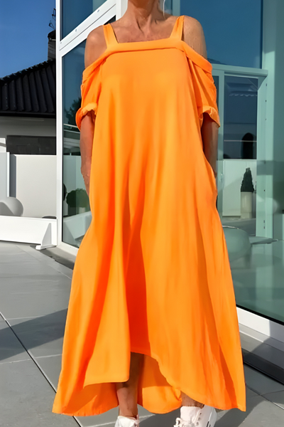 Mary | Long Off-Shoulder Summer Dress