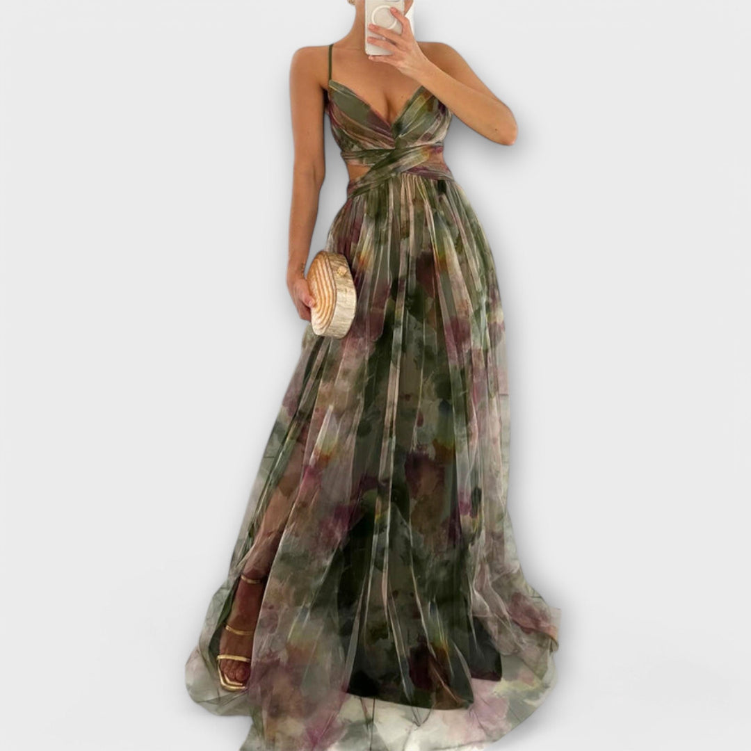 Davina | Maxi dress with fitted bodice