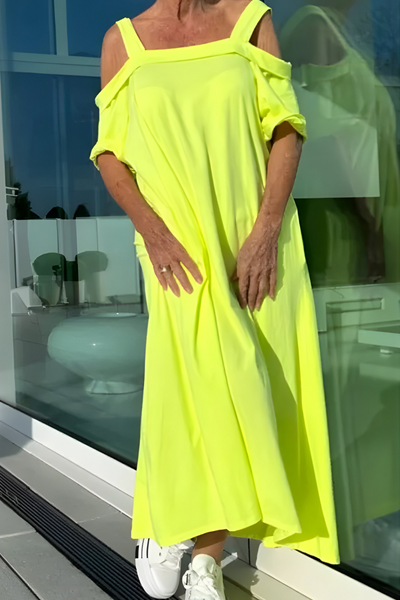 Mary | Long Off-Shoulder Summer Dress