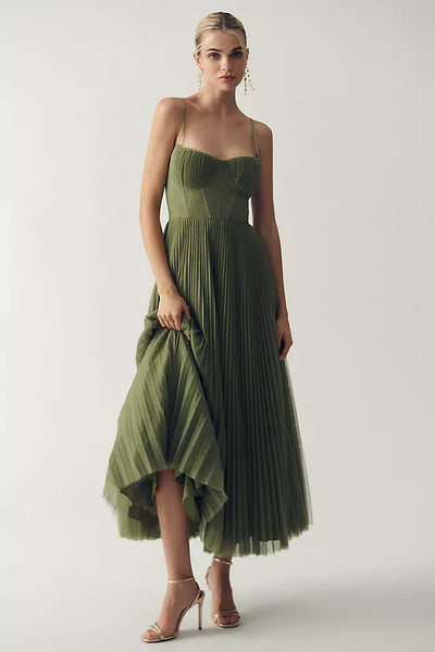 Catherine | Pleated Tulle Dress
