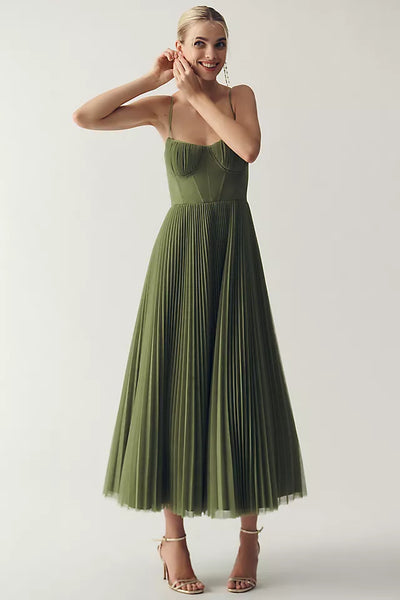 Catherine | Pleated Tulle Dress