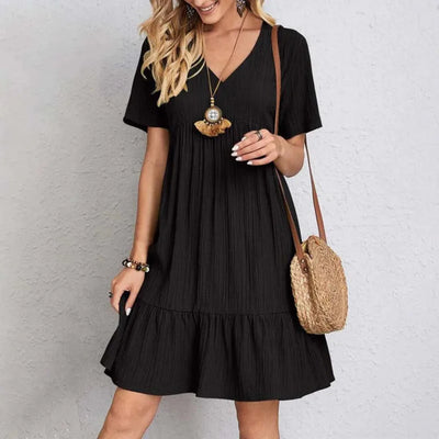 Sylvia | Elegant V-Neck Mini Dress