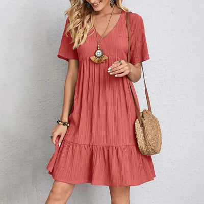 Sylvia | Elegant V-Neck Mini Dress