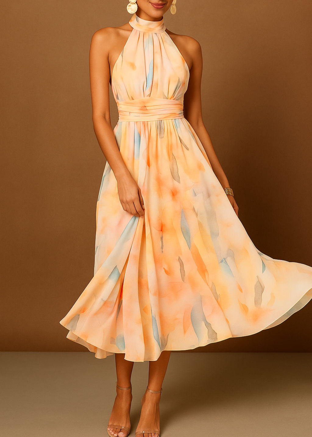 Bella | Pastel Dream Flowing Maxi Dress