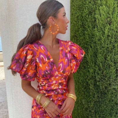 Marisa | Long and Colourful Dress