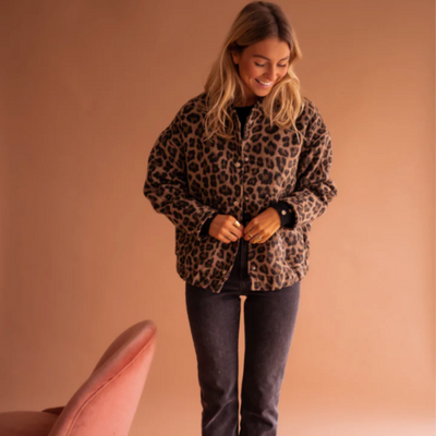 Devina | The Leopard Bomber Jacket