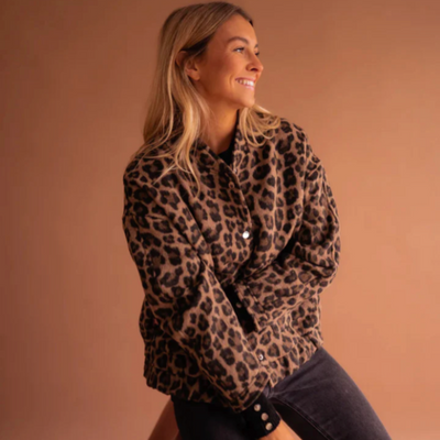 Devina | The Leopard Bomber Jacket