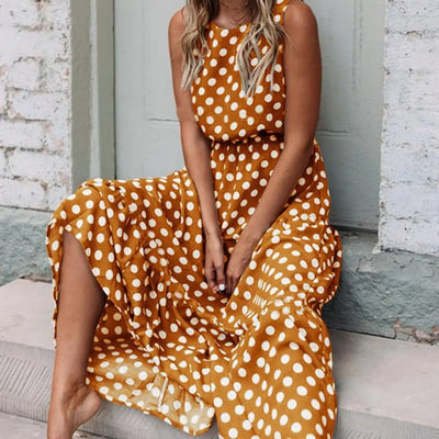 Sienna | Dotted Maxi Dress