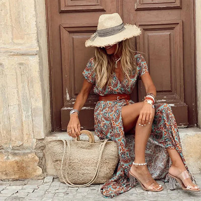 Luna | Elegant Bohemian Maxi Dress