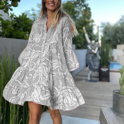 Aveline | Boho Bloom Midi Dress