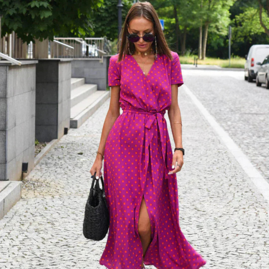 Rolien | Elegant V-neck Dress