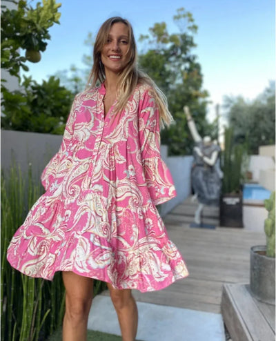 Aveline | Boho Bloom Midi Dress
