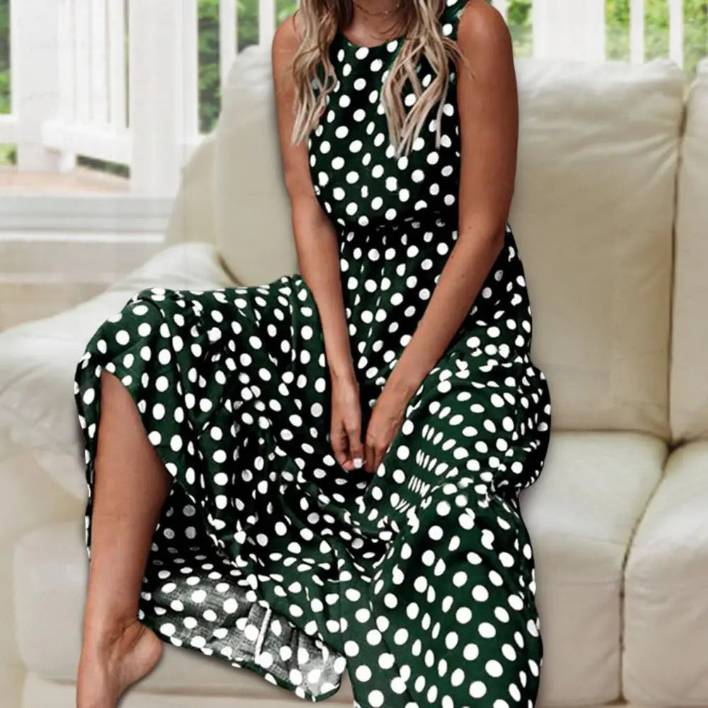 Sienna | Dotted Maxi Dress