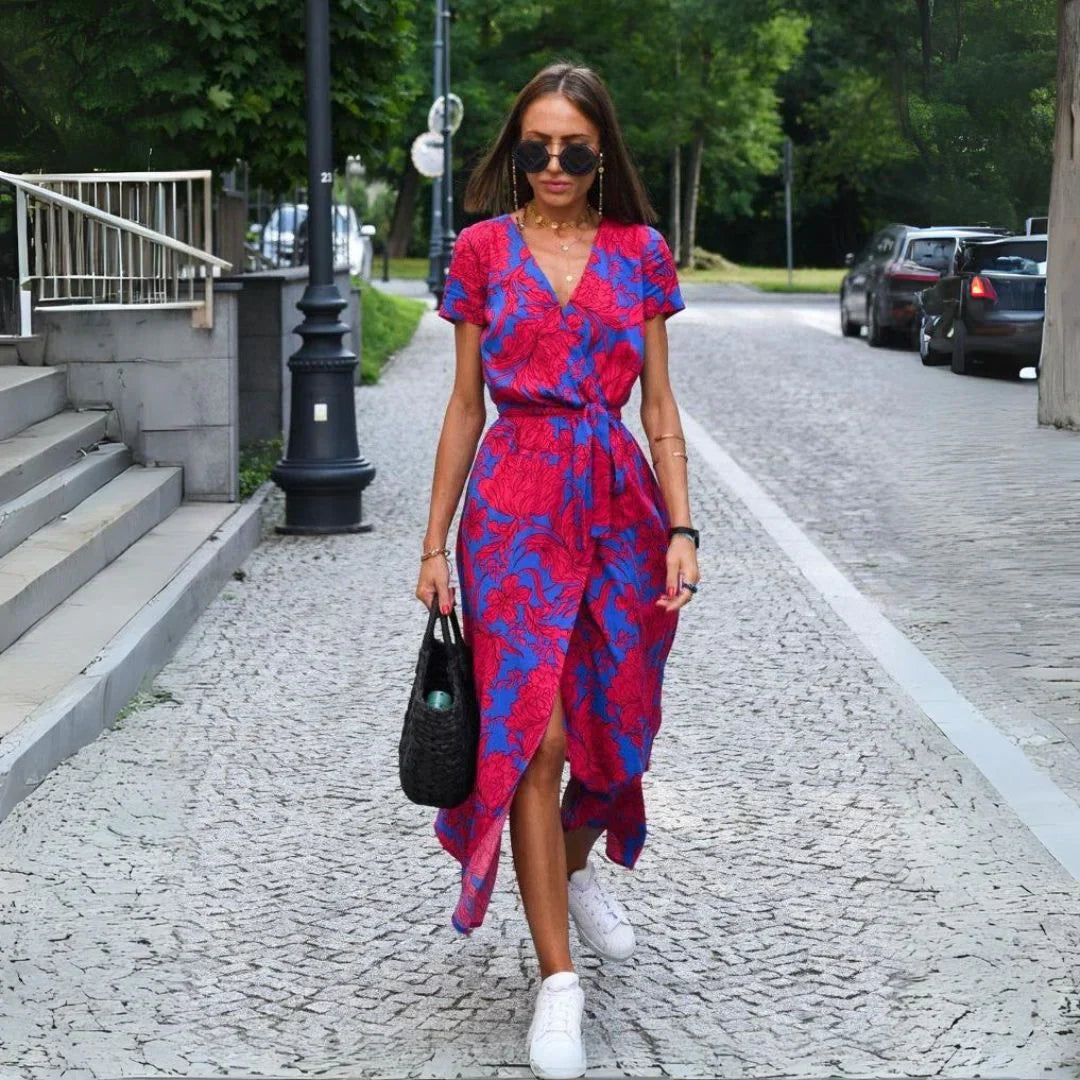 Rolien | Elegant V-neck Dress
