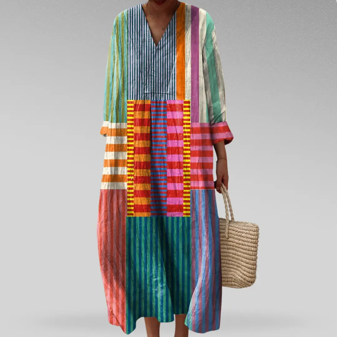 Josephine | Dress with Geometric Patterns