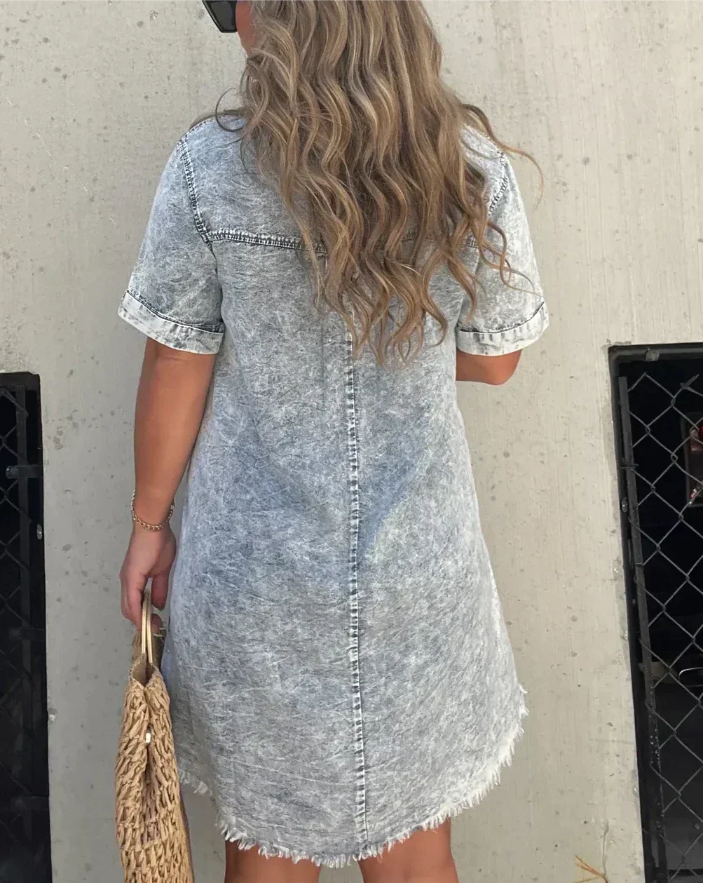 Vera | Elegant Denim Shirt Dress