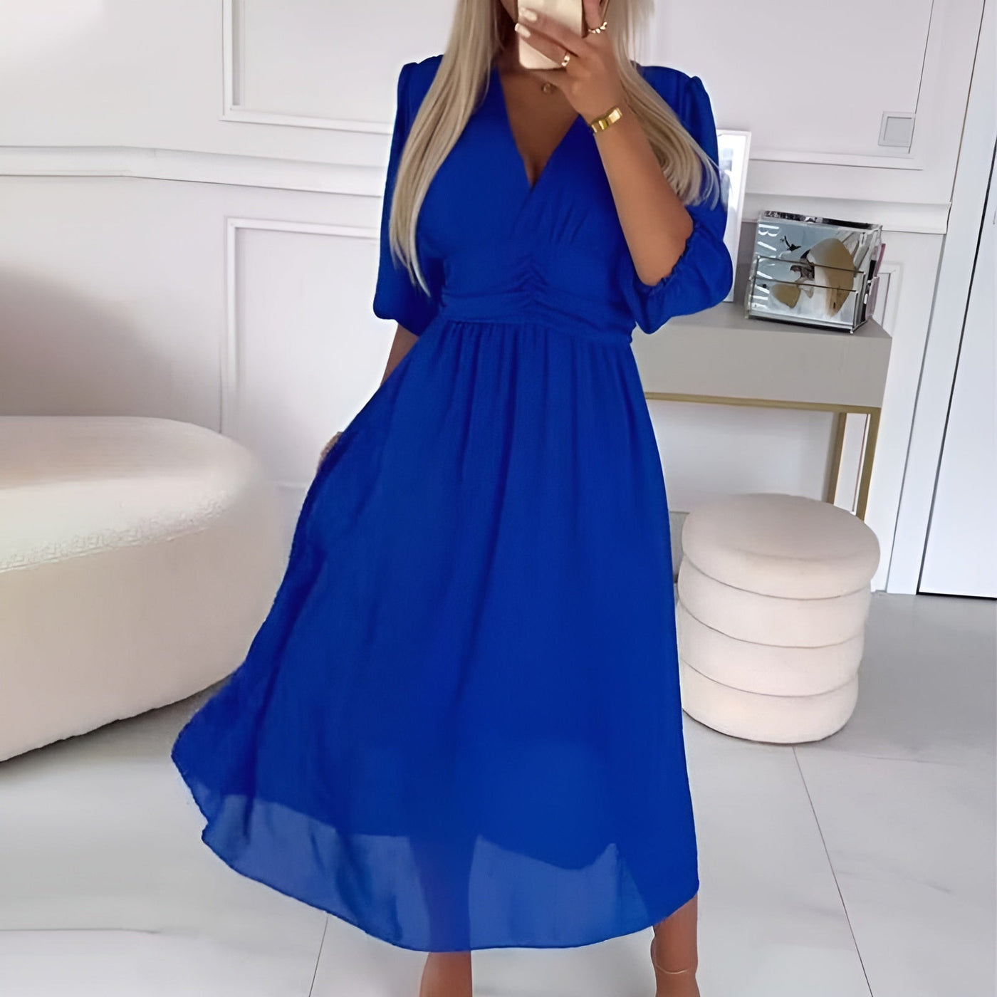Chiara | Elegant Summer Dress Made from Ultra-Light Silk Chiffon