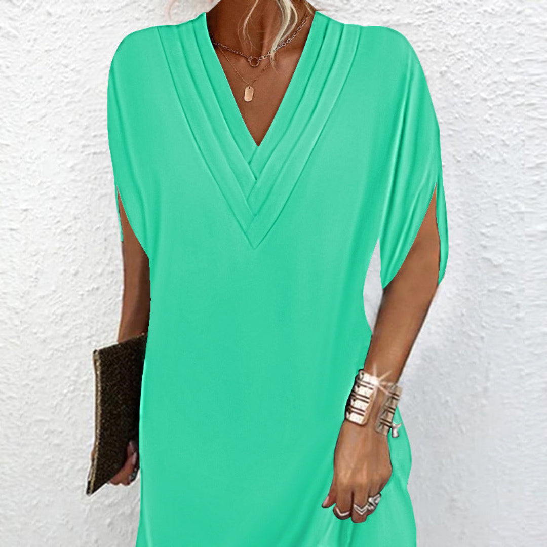 Selene | Elegant Dress with V-Neck