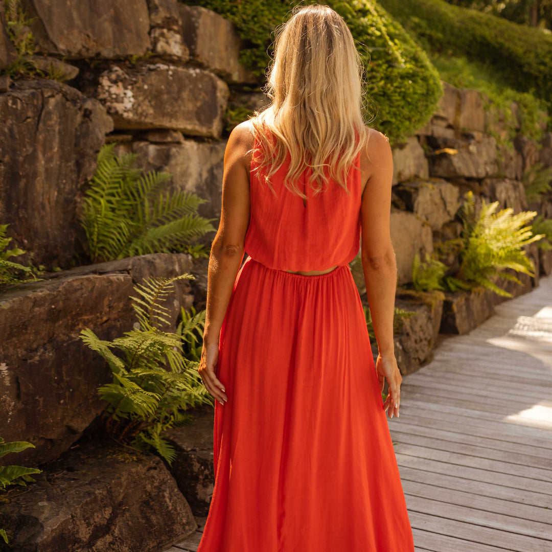 Emma | The summer dress in vibrant orange