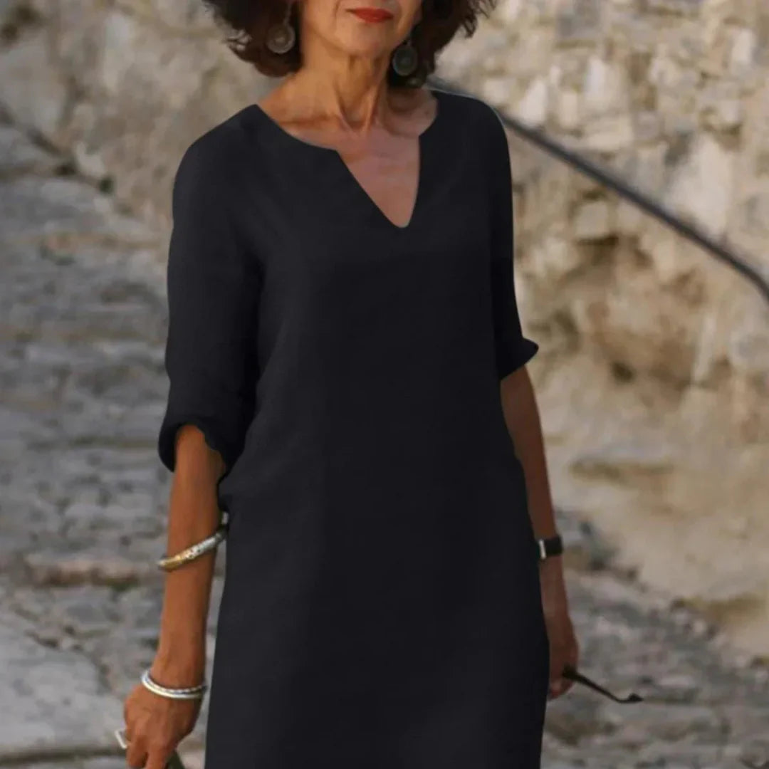 Henrietta | V-neck dress that covers the belly