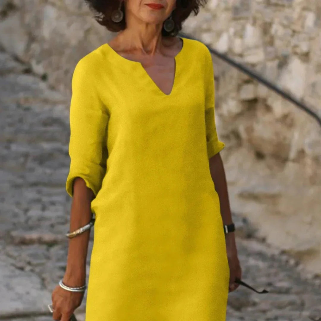 Henrietta | V-neck dress that covers the belly