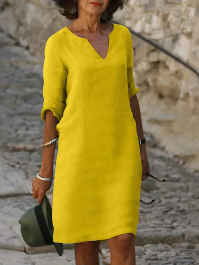 Beatrice | Elegant Dress with Raised V-Neck