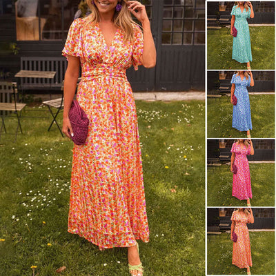 Amelia | Elegant Floral Maxi Dress