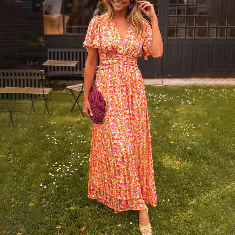 Amelia | Elegant Floral Maxi Dress