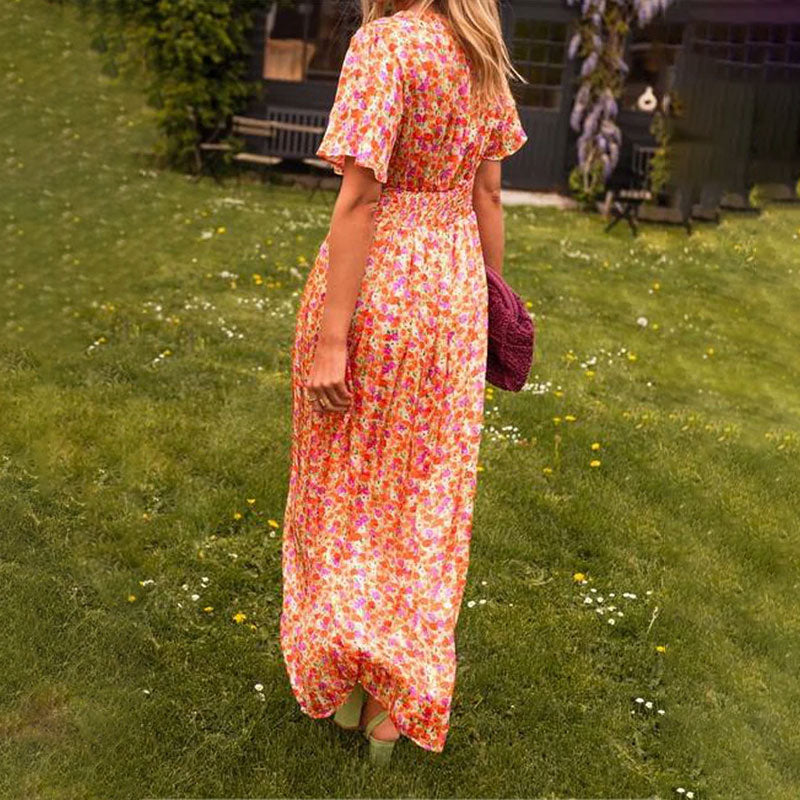 Amelia | Elegant Floral Maxi Dress