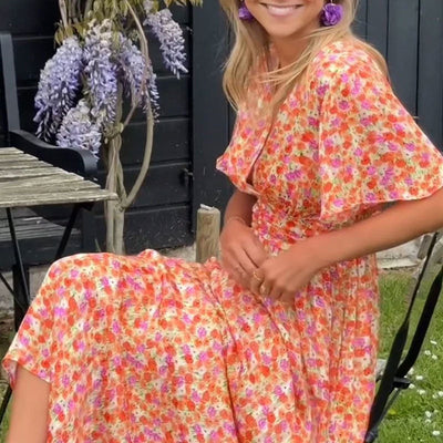 Amelia | Elegant Floral Maxi Dress