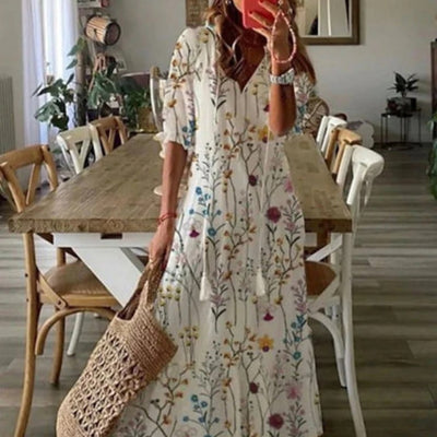 Marianne | Boho Belly-Covering Dress